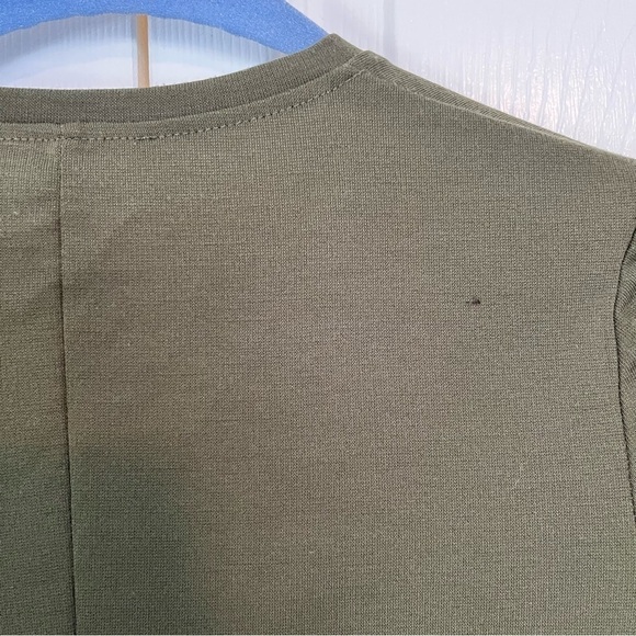 Zara Trafaluc Green Belle Long Sleeve Flowy Dress Size S - Picture 7 of 8